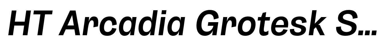 HT Arcadia Grotesk Semibold Italic